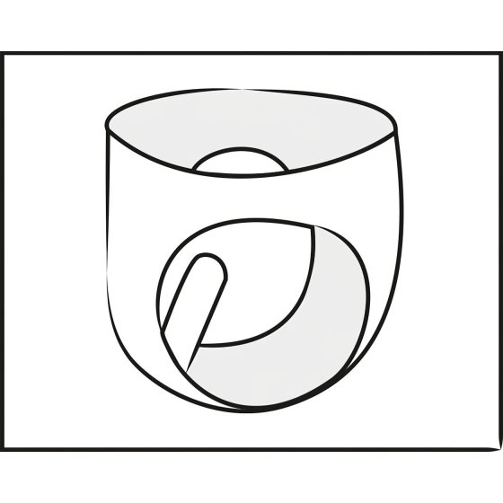LATEX - Men's Black Conical Anal Plug Briefs
