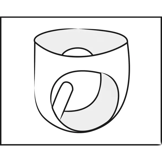 LATEX - Men's Black Conical Anal Plug Briefs - XL