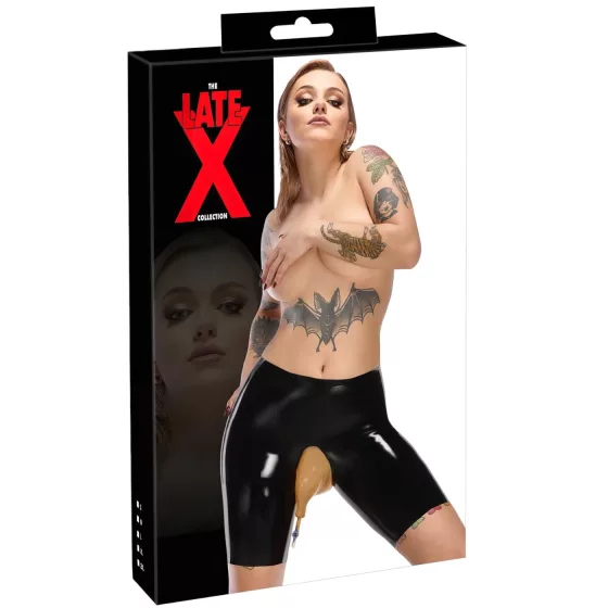 Latex Protective Undergarment with Drainage (Black) - XL