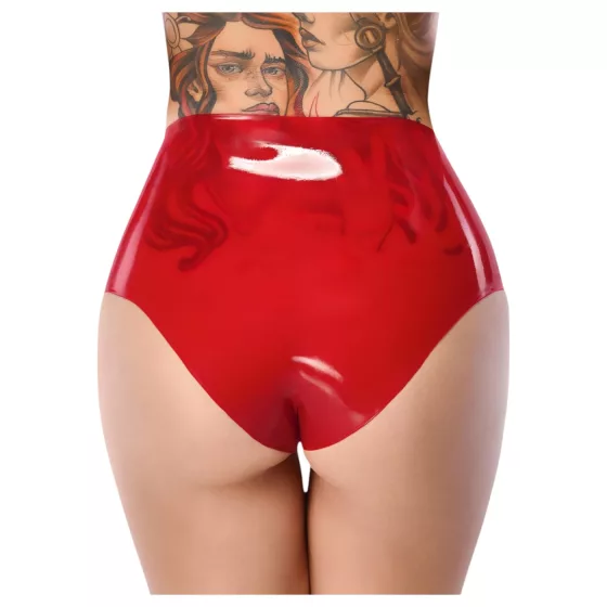 LATEX - Realistic Red Dildo Panties