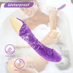   Mrow Real Lover - Rechargeable, Waterproof, Lifelike Vibrator (Purple) 