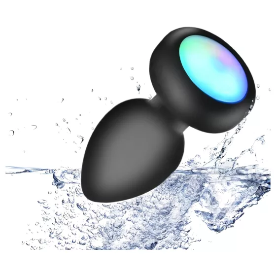 Mrow - Glow-in-the-Dark Radio-Controlled Anal Vibrator (Black)