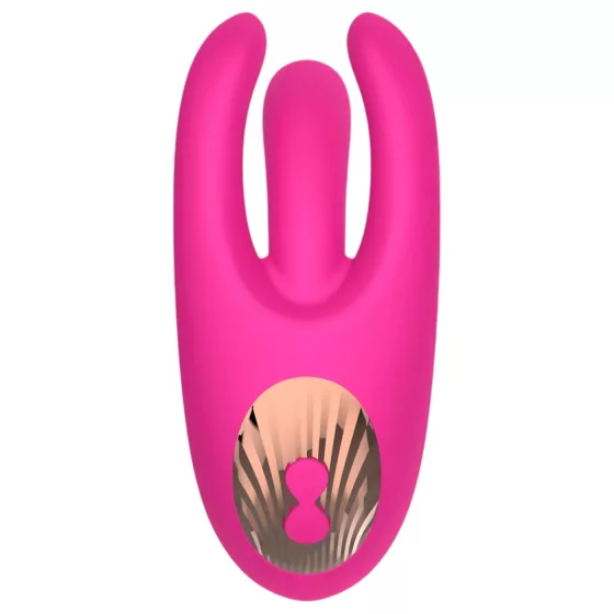 Mrow - Rechargeable 3-Prong Clitoral Vibrator (Pink)