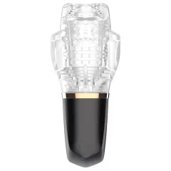   Funny Me Rocket Cup - Translucent Black Suction & Vibration Pleasure Device