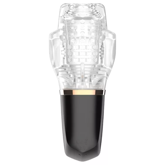Funny Me Rocket Cup - Translucent Black Suction & Vibration Pleasure Device