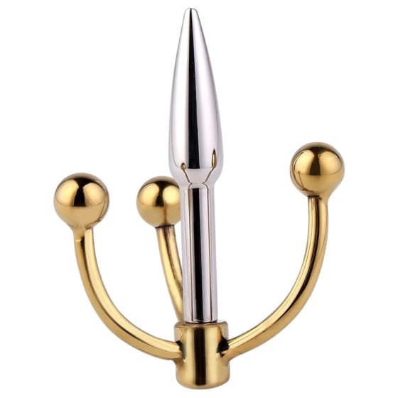 Urethralplay - Anchor-shaped metal dilator - 4.5 cm (silver)