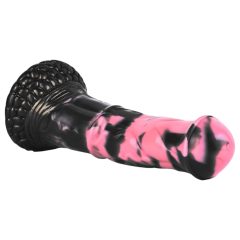 Bad Horse - Silicone Horse Penis Dildo - 18cm (Black-Pink)