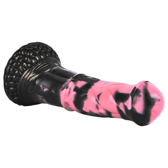 Bad Horse - Silicone Horse Penis Dildo - 18cm (Black-Pink)