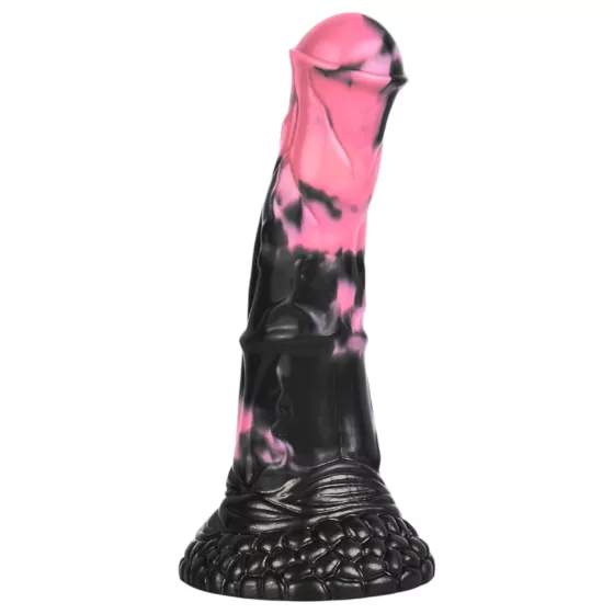 Bad Horse - silicone horse penis dildo - 18 cm (black‑pink)