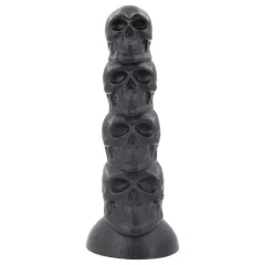 Topped Monster - skull dildo - 22 cm (black)