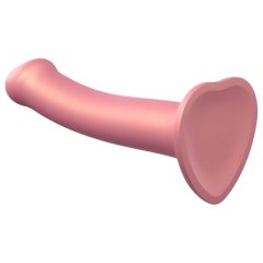   Strap-on-me Metallic Shine M - Skin-Friendly Dildo (Metallic Pink)