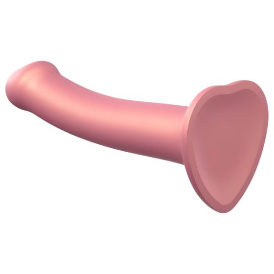 Strap-on-me Metallic Shine M - Skin-Friendly Dildo (Metallic Pink)