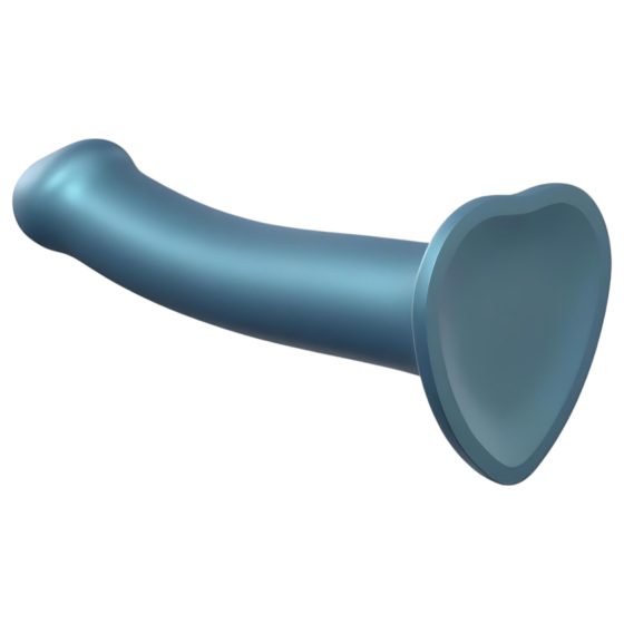 Strap-On-Me Metallic Shine M - Skin-Friendly Dildo (Metallic Blue)