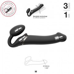 Strap-on-me M - Strapless strap-on vibrator - medium (black)