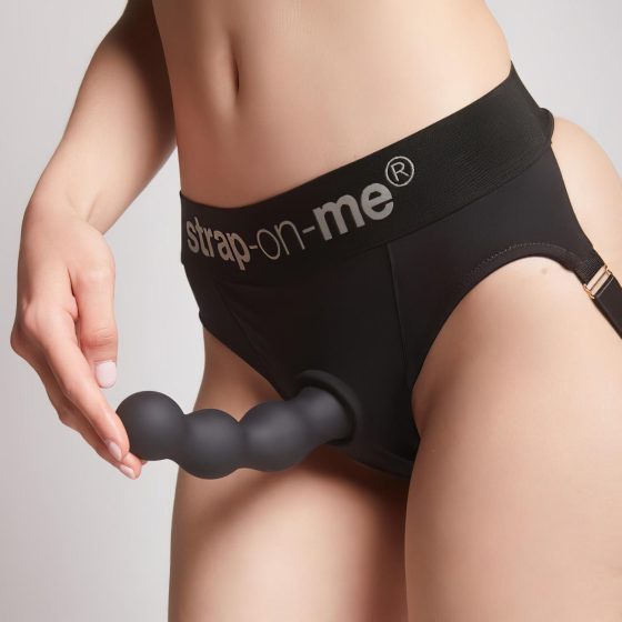 Strap-on-me Balls S - Black Suction Cup Dildo