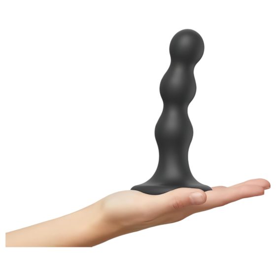 Strap-on-me Balls M - Suction Cup Dildo with Spheres (Black)