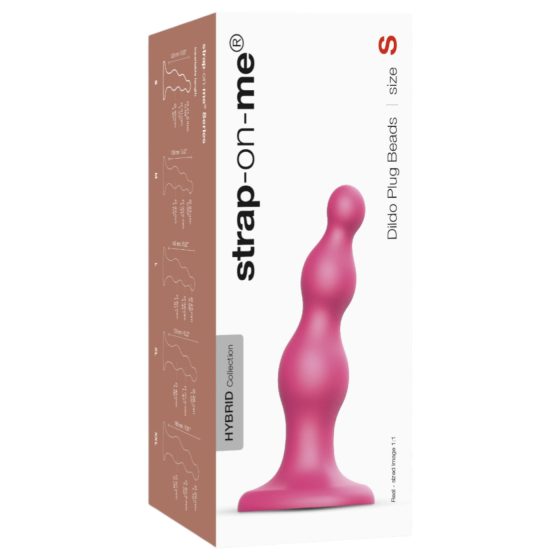 Strap-on-me Beads S - Pink Pearl Suction Cup Dildo