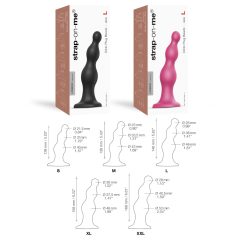 Strap-on-me Beads S - Pink Pearl Suction Cup Dildo
