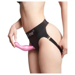 Strap-on-me Curvy M - Wavy Suction Cup Dildo (Pink)