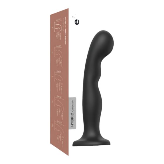 Strap-on-me P&G L - Curved Suction Cup Dildo (Black)