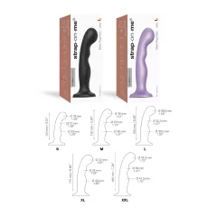 Strap-on-me P&G L - Curved Suction Cup Dildo (Black)