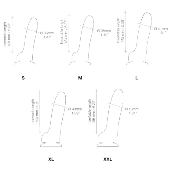 Strap-on-me M - Dual Layer Suction Cup Dildo (Natural)