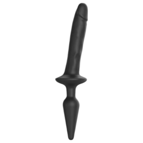 / Strap-on-me Switch Realistic S - 2in1 Silicone Dildo (Black)