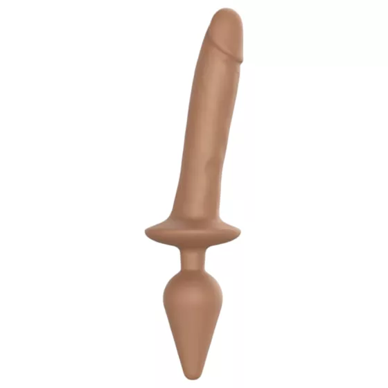 / Strap-on-me Switch Realistic L - 2in1 Silicone Dildo (Natural)