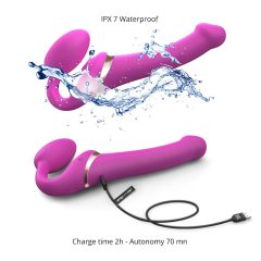 Strap-on-me M - Airwave Strap-On Vibrator (Pink)