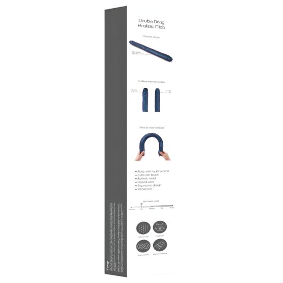 Strap-on-me - Double Dildo (Metallic Blue)