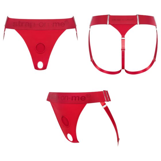 Strap-on Me - Adjustable Harness for Dildo (Red, XS-XXL)