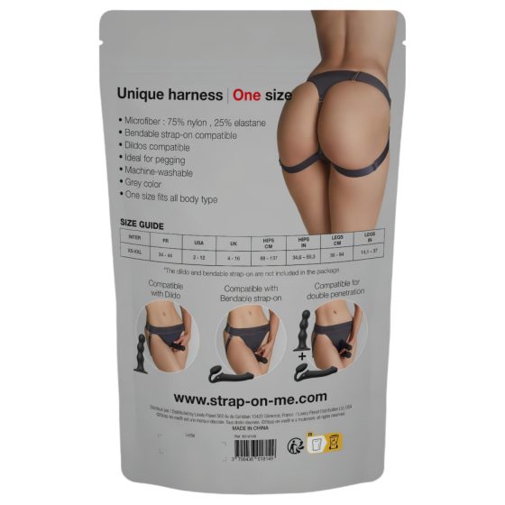 Strap-on-me - Adjustable Strap-On Harness - XS-XXL (Gray)