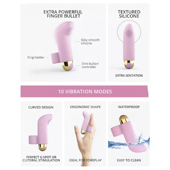 Love to Love Touch Me - Rechargeable Finger Vibrator (Pink)