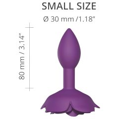 Love to Love Open Roses S - Silicone Anal Plug (Purple)