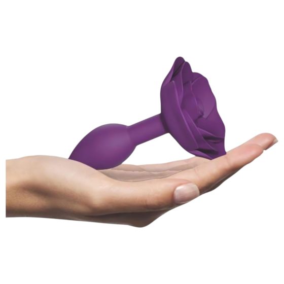 Love to Love Open Roses S - Silicone Anal Plug (Purple)