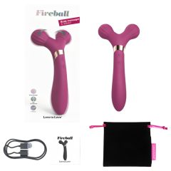   Love to Love Fireball - Rechargeable 2-in-1 Massager Vibrator (Red)
