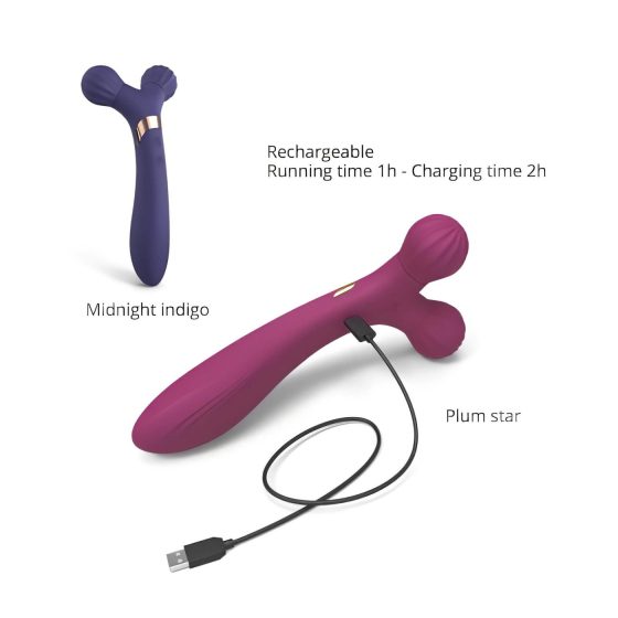 Love to Love Fireball - Rechargeable 2-in-1 Massager Vibrator (Red)