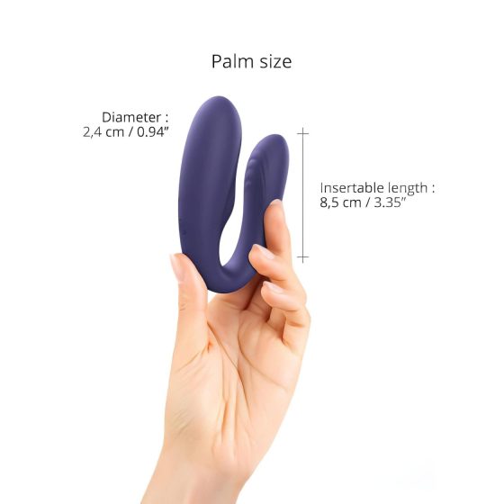 Love to Love Match Up - Rechargeable Radio-Controlled Couples Vibrator (Purple)