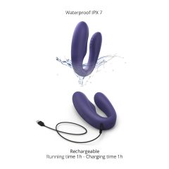   Love to Love Match Up - Rechargeable Radio-Controlled Couples Vibrator (Purple)