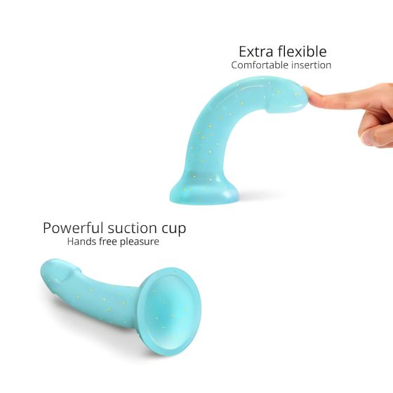 Dildolls Nightfall - Suction Base Starry Dildo (Turquoise)