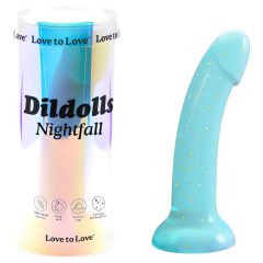 Dildolls Nightfall - Suction Base Starry Dildo (Turquoise)