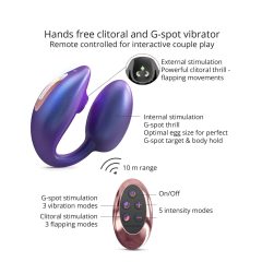   Wonderlover - G-Spot Vibrator with Clitoral Stimulator (Metallic Purple)