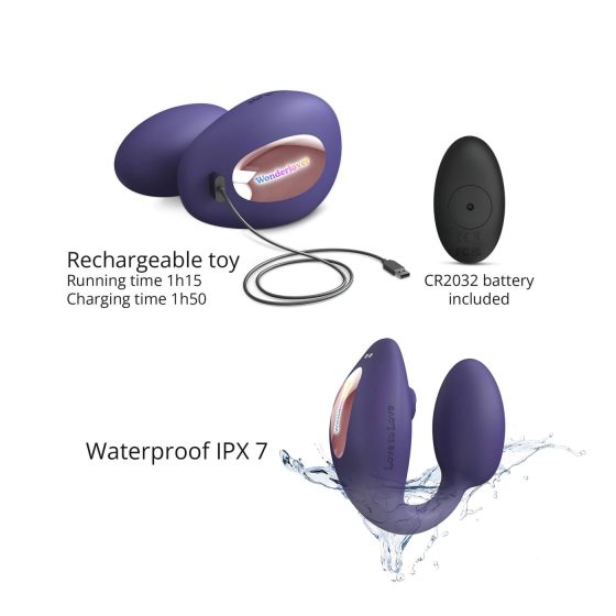 Love to Love Wonderlover - Clitoral Stimulating G-Spot Vibrator (Purple)