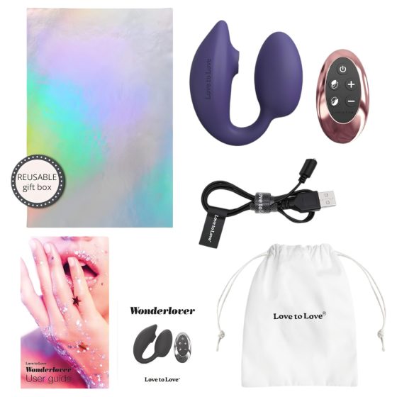 Love to Love Wonderlover - Clitoral Stimulating G-Spot Vibrator (Purple)