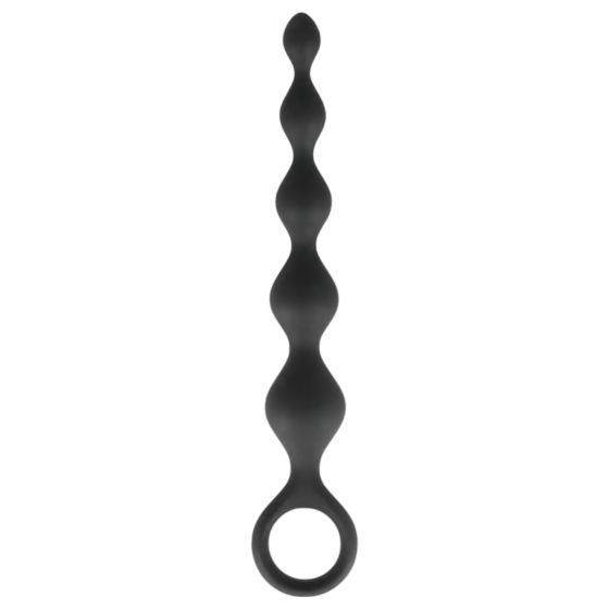 Dorcel Deep Feel - Beaded Black Anal Dildo