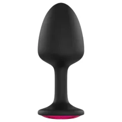   Dorcel Geisha Plug Ruby M - black anal plug with pink gemstone