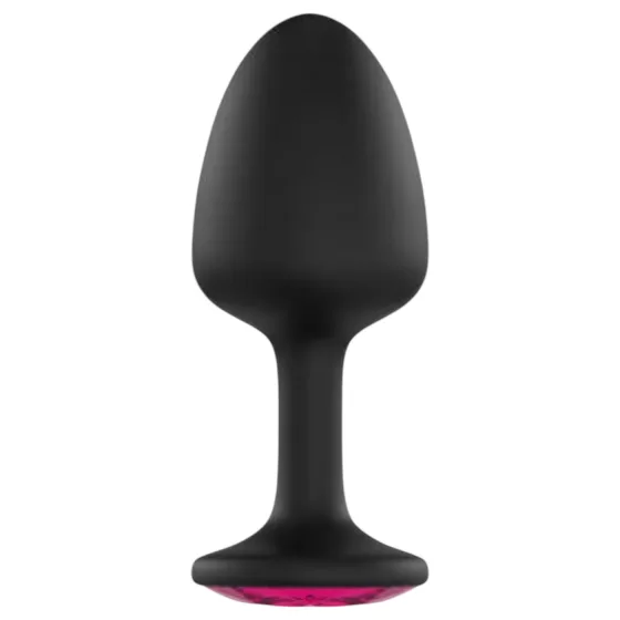 Dorcel Geisha Ruby L - Black Anal Plug with Pink Gem