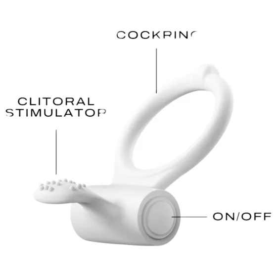 Dorcel - Glow-in-the-Dark Vibrating Ring (White)