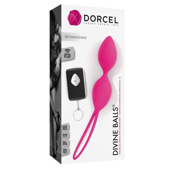 Dorcel Divine Balls - Vibrating Kegel Balls (Pink)