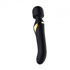   Dorcel Dual Orgasms Gold - rechargeable 2in1 massaging vibrator (black)